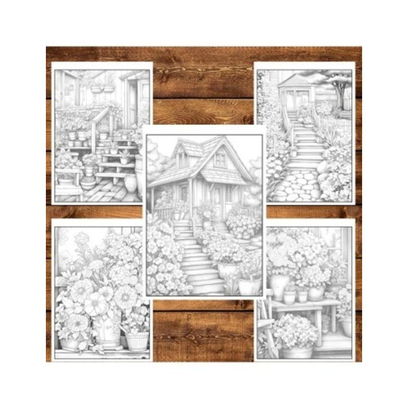 Carti si Birotica - Carti - Carti pentru copii - Carti de colorat - Carte de colorat pentru relaxare si antistres, 50 de ilustratii, Gradini de primavara, 106 pagini, A5 - Infinity.ro