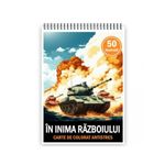 Carti si Birotica - Carti - Carti pentru copii - Carti de colorat - Carte de colorat pentru relaxare si antistres, 50 de ilustratii, In inima razboiului, 106 pagini, A5 - Infinity.ro