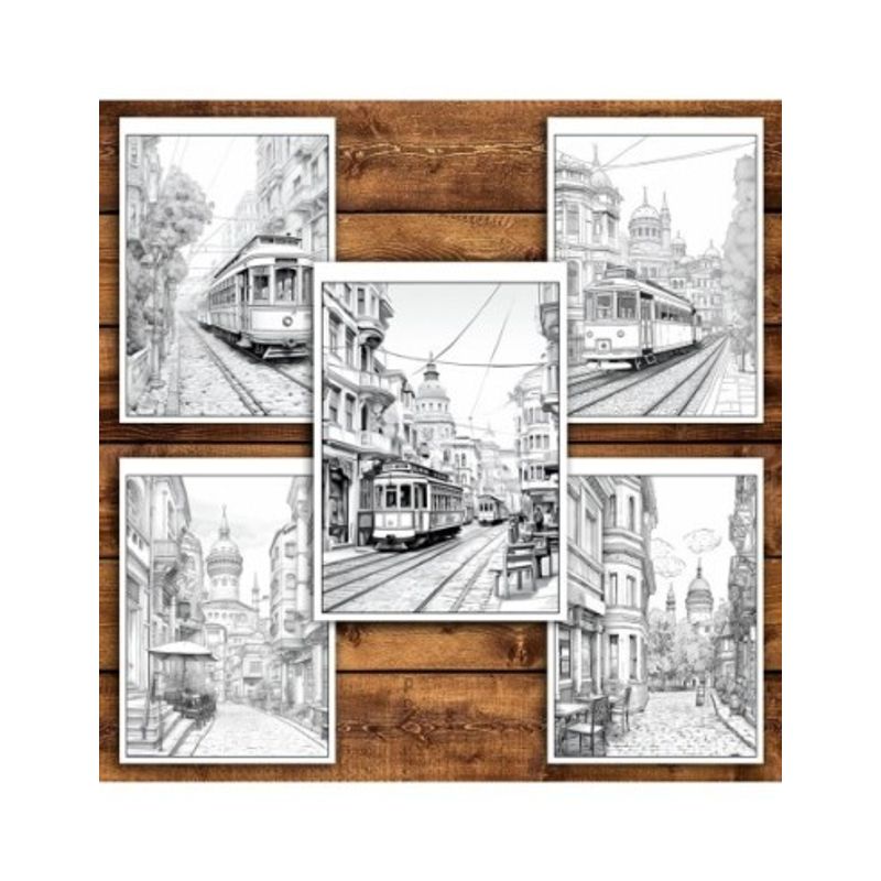 Carti si Birotica - Carti - Carti pentru copii - Carti de colorat - Carte de colorat pentru relaxare si antistres, 50 de ilustratii, Istanbul, 106 pagini, A5 - Infinity.ro