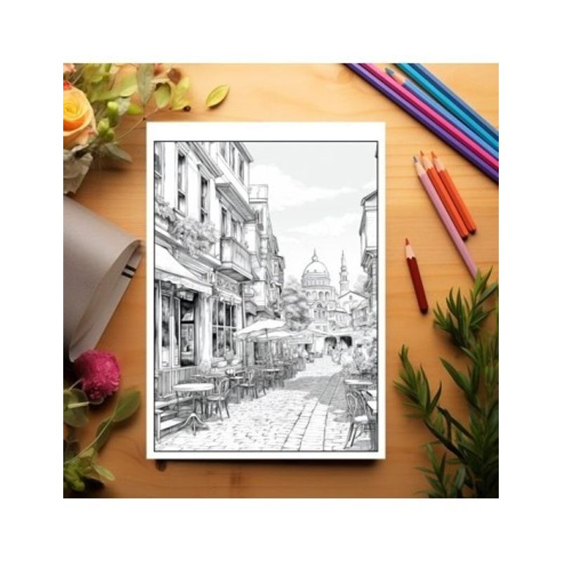 Carti si Birotica - Carti - Carti pentru copii - Carti de colorat - Carte de colorat pentru relaxare si antistres, 50 de ilustratii, Istanbul, 106 pagini, A5 - Infinity.ro