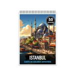 Carti si Birotica - Carti - Carti pentru copii - Carti de colorat - Carte de colorat pentru relaxare si antistres, 50 de ilustratii, Istanbul, 106 pagini, A5 - Infinity.ro