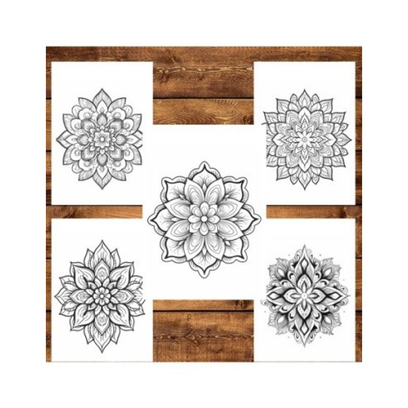 Carti si Birotica - Carti - Carti pentru copii - Carti de colorat - Carte de colorat pentru relaxare si antistres, 50 de ilustratii, Mandala - Volumul III, 106 pagini, A5 - Infinity.ro