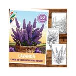 Carti si Birotica - Carti - Carti pentru copii - Carti de colorat - Carte de colorat pentru relaxare si antistres, 50 de ilustratii, Lavanda, 106 pagini, A5 - Infinity.ro