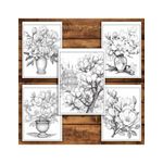 Carti si Birotica - Carti - Carti pentru copii - Carti de colorat - Carte de colorat pentru relaxare si antistres, 50 de ilustratii, Magnolii, 106 pagini, A5 - Infinity.ro