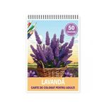 Carti si Birotica - Carti - Carti pentru copii - Carti de colorat - Carte de colorat pentru relaxare si antistres, 50 de ilustratii, Lavanda, 106 pagini, A5 - Infinity.ro