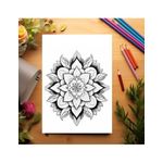 Carti si Birotica - Carti - Carti pentru copii - Carti de colorat - Carte de colorat pentru relaxare si antistres, 50 de ilustratii, Mandala - Volumul II, 106 pagini, A5 - Infinity.ro