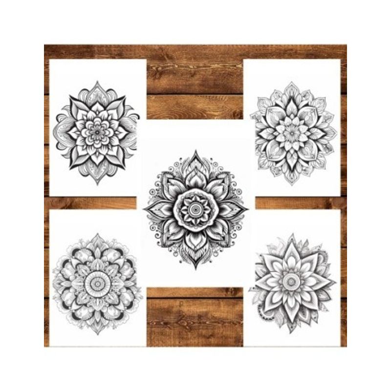 Carti si Birotica - Carti - Carti pentru copii - Carti de colorat - Carte de colorat pentru relaxare si antistres, 50 de ilustratii, Mandala - Volumul II, 106 pagini, A5 - Infinity.ro