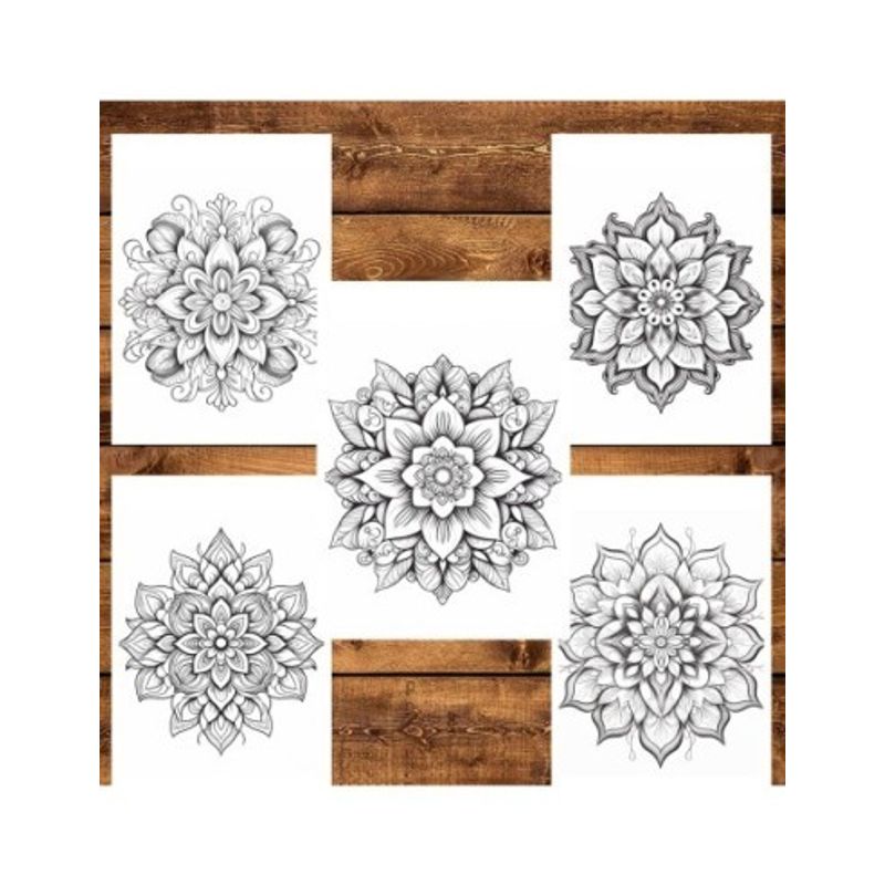 Carti si Birotica - Carti - Carti pentru copii - Carti de colorat - Carte de colorat pentru relaxare si antistres, 50 de ilustratii, Mandala - Volumul II, 106 pagini, A5 - Infinity.ro