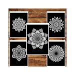 Carti si Birotica - Carti - Carti pentru copii - Carti de colorat - Carte de colorat pentru relaxare si antistres, 50 de ilustratii, Mandale cu fundal negru, 106 pagini, A5 - Infinity.ro
