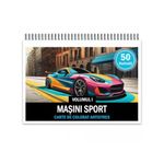 Carti si Birotica - Carti - Carti pentru copii - Carti de colorat - Carte de colorat pentru relaxare si antistres, 50 de ilustratii, Masini sport - Volumul I, 106 pagini, A5 - Infinity.ro