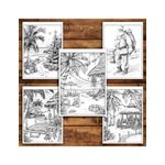 Carti si Birotica - Carti - Carti pentru copii - Carti de colorat - Carte de colorat pentru relaxare si antistres, 50 de ilustratii, Mos Craciun in Concediu, 106 pagini, A5 - Infinity.ro