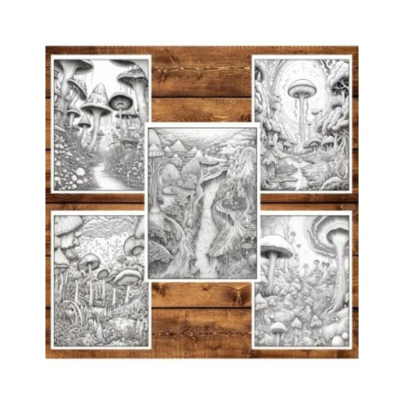 Carti si Birotica - Carti - Carti pentru copii - Carti de colorat - Carte de colorat pentru relaxare si antistres, 50 de ilustratii, O lume halucinanta - Volumul I, 106 pagini, A5 - Infinity.ro