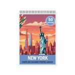 Carti si Birotica - Carti - Carti pentru copii - Carti de colorat - Carte de colorat pentru relaxare si antistres, 50 de ilustratii, New York, 106 pagini, A5 - Infinity.ro