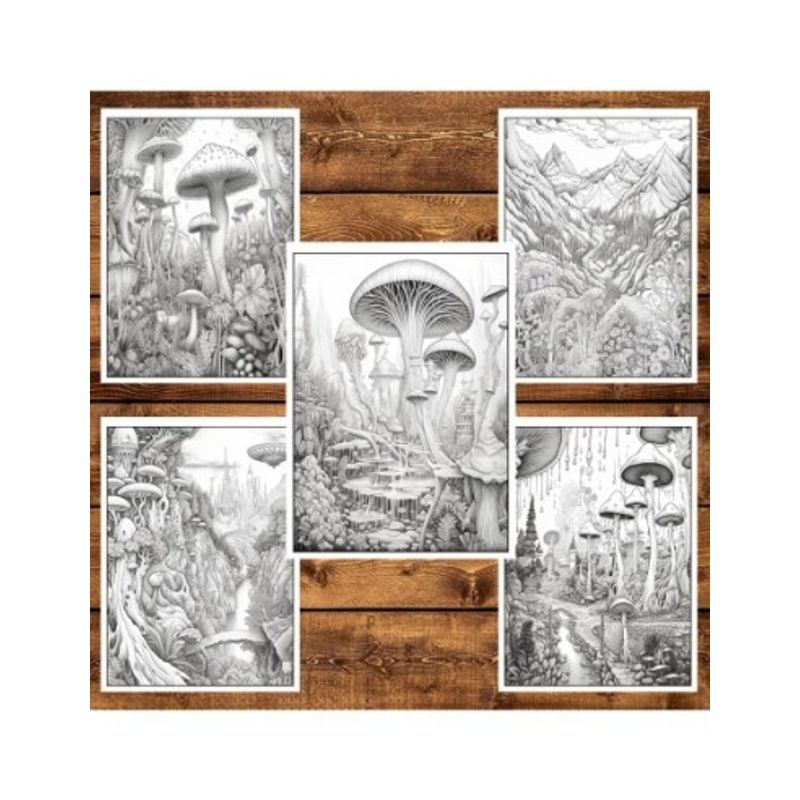 Carti si Birotica - Carti - Carti pentru copii - Carti de colorat - Carte de colorat pentru relaxare si antistres, 50 de ilustratii, O lume halucinanta - Volumul II, 106 pagini, A5 - Infinity.ro