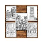 Carti si Birotica - Carti - Carti pentru copii - Carti de colorat - Carte de colorat pentru relaxare si antistres, 50 de ilustratii, Peisaje, 106 pagini, A5 - Infinity.ro