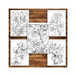 Carti si Birotica - Carti - Carti pentru copii - Carti de colorat - Carte de colorat pentru relaxare si antistres, 50 de ilustratii, Orhidee, 106 pagini, A5 - Infinity.ro