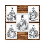 Carti si Birotica - Carti - Carti pentru copii - Carti de colorat - Carte de colorat pentru relaxare si antistres, 50 de ilustratii, Printese Florale, 106 pagini, A5 - Infinity.ro