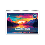 Carti si Birotica - Carti - Carti pentru copii - Carti de colorat - Carte de colorat pentru relaxare si antistres, 50 de ilustratii, Rasarit de soare, 106 pagini, A5 - Infinity.ro