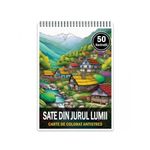 Carti si Birotica - Carti - Carti pentru copii - Carti de colorat - Carte de colorat pentru relaxare si antistres, 50 de ilustratii, Sate din jurul lumii, 106 pagini, A5 - Infinity.ro
