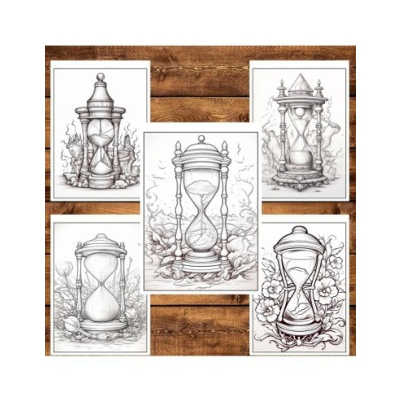 Carti si Birotica - Carti - Carti pentru copii - Carti de colorat - Carte de colorat pentru relaxare si antistres, 50 de ilustratii, Sands of Time - Volumul II, 106 pagini, A5 - Infinity.ro