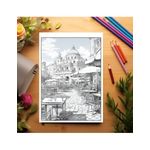 Carti si Birotica - Carti - Carti pentru copii - Carti de colorat - Carte de colorat pentru relaxare si antistres, 50 de ilustratii, Roma, 106 pagini, A5 - Infinity.ro