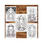 Carti si Birotica - Carti - Carti pentru copii - Carti de colorat - Carte de colorat pentru relaxare si antistres, 50 de ilustratii, Sands of Time - Volumul I, 106 pagini, A5 - Infinity.ro