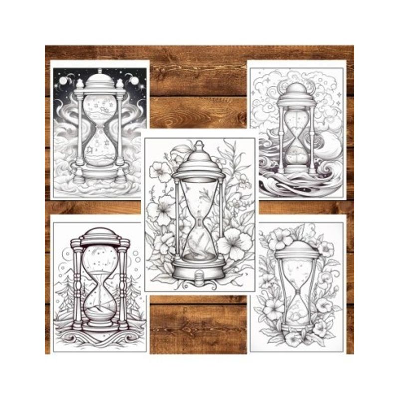 Carti si Birotica - Carti - Carti pentru copii - Carti de colorat - Carte de colorat pentru relaxare si antistres, 50 de ilustratii, Sands of Time - Volumul I, 106 pagini, A5 - Infinity.ro