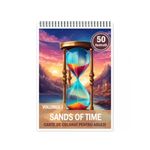 Carti si Birotica - Carti - Carti pentru copii - Carti de colorat - Carte de colorat pentru relaxare si antistres, 50 de ilustratii, Sands of Time - Volumul I, 106 pagini, A5 - Infinity.ro