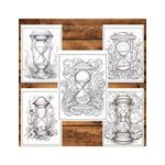 Carti si Birotica - Carti - Carti pentru copii - Carti de colorat - Carte de colorat pentru relaxare si antistres, 50 de ilustratii, Sands of Time - Volumul I, 106 pagini, A5 - Infinity.ro