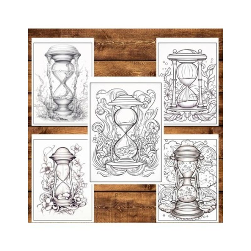 Carti si Birotica - Carti - Carti pentru copii - Carti de colorat - Carte de colorat pentru relaxare si antistres, 50 de ilustratii, Sands of Time - Volumul I, 106 pagini, A5 - Infinity.ro