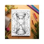 Carti si Birotica - Carti - Carti pentru copii - Carti de colorat - Carte de colorat pentru relaxare si antistres, 50 de ilustratii, Sands of Time - Volumul I, 106 pagini, A5 - Infinity.ro