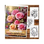 Carti si Birotica - Carti - Carti pentru copii - Carti de colorat - Carte de colorat pentru relaxare si antistres, 50 de ilustratii, Trandafiri, 106 pagini, A5 - Infinity.ro