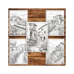 Carti si Birotica - Carti - Carti pentru copii - Carti de colorat - Carte de colorat pentru relaxare si antistres, 50 de ilustratii, Toscana, 106 pagini, A5 - Infinity.ro