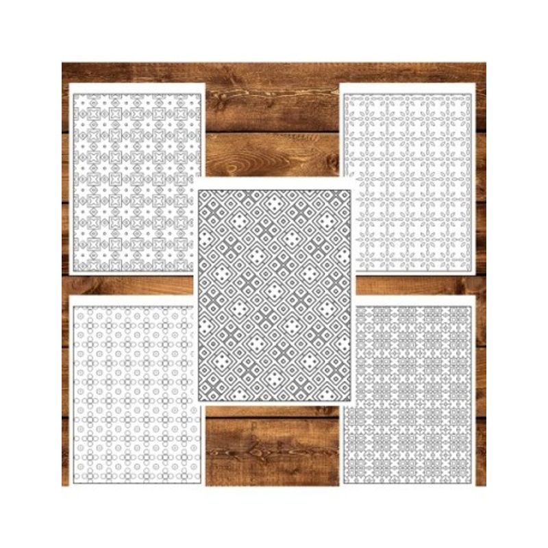 Carti si Birotica - Carti - Carti pentru copii - Carti de colorat - Carte de colorat pentru relaxare si antistres, 50 de ilustratii, Tipare relaxante, 106 pagini, A5 - Infinity.ro