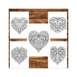 Carti si Birotica - Carti - Carti pentru copii - Carti de colorat - Carte de colorat pentru relaxare si antistres, 50 de ilustratii, Valentines Day Heart - Volumul I, 106 pagini, A5 - Infinity.ro
