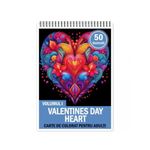 Carti si Birotica - Carti - Carti pentru copii - Carti de colorat - Carte de colorat pentru relaxare si antistres, 50 de ilustratii, Valentines Day Heart - Volumul I, 106 pagini, A5 - Infinity.ro