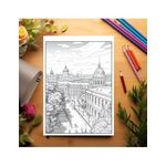 Carti si Birotica - Carti - Carti pentru copii - Carti de colorat - Carte de colorat pentru relaxare si antistres, 50 de ilustratii, Vienna, 106 pagini, A5 - Infinity.ro