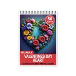 Carti si Birotica - Carti - Carti pentru copii - Carti de colorat - Carte de colorat pentru relaxare si antistres, 50 de ilustratii, Valentines Day Heart - Volumul II, 106 pagini, A5 - Infinity.ro