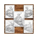 Carti si Birotica - Carti - Carti pentru copii - Carti de colorat - Carte de colorat pentru relaxare si antistres, 50 de ilustratii, Trenuri Steampunk, 106 pagini, A5 - Infinity.ro