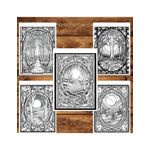 Carti si Birotica - Carti - Carti pentru copii - Carti de colorat - Carte de colorat pentru relaxare si antistres, 50 de ilustratii, Vitralii cu natura, 106 pagini, A5 - Infinity.ro