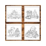 Carti si Birotica - Carti - Carti pentru copii - Carti de colorat - Carte de colorat, 30 de ilustratii Christmas Toyland, 66 pagini, A5 - Infinity.ro