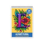 Carti si Birotica - Carti - Carti pentru copii - Carti de colorat - Carte de colorat, 26 de ilustratii Alfabet Floral, 58 pagini, A5 - Infinity.ro