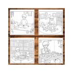 Carti si Birotica - Carti - Carti pentru copii - Carti de colorat - Carte de colorat, 30 de ilustratii Cozy Boy, 66 pagini, A5 - Infinity.ro