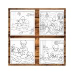 Carti si Birotica - Carti - Carti pentru copii - Carti de colorat - Carte de colorat, 30 de ilustratii Cozy Boy, 66 pagini, A5 - Infinity.ro