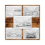 Carti si Birotica - Carti - Carti pentru copii - Carti de colorat - Carte de colorat, 30 de ilustratii Mozaicuri cu Masini, 66 pagini, A5 - Infinity.ro