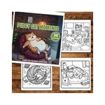 Carti si Birotica - Carti - Carti pentru copii - Carti de colorat - Carte de colorat, 30 de ilustratii Pudgy Cat Moments, 66 pagini, A5 - Infinity.ro