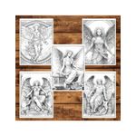 Carti si Birotica - Carti - Carti pentru copii - Carti de colorat - Carte de colorat, 35 de ilustratii, Ingeri, 70 pagini, A5 - Infinity.ro