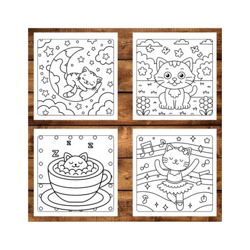 Carti si Birotica - Carti - Carti pentru copii - Carti de colorat - Carte de colorat, 39 de ilustratii Pisicute Dragute, 84 pagini, A5 - Infinity.ro