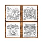 Carti si Birotica - Carti - Carti pentru copii - Carti de colorat - Carte de colorat, 39 de ilustratii Christmas Corner, 84 pagini, A5 - Infinity.ro