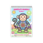 Carti si Birotica - Carti - Carti pentru copii - Carti de colorat - Carte de colorat, 40 de ilustratii Animalute Mandala - Volumul II, 86 pagini, A5 - Infinity.ro